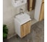 Комплект для ванной, 4 предмета (тумба под раковину Bau Blackwood 40 + раковина BAU 33x28 + смеситель Hotel Still, нержавеющая сталь, выпуск) Bauedge BD2397 6