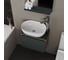 Комплект для ванной Bauedge 4 предмета (тумба подвесная Bau Blackwood 50 графит + раковина BAU 48x34, смеситель высокий Hotel Still, нерж. сталь, выпуск) BD2638 11