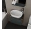 Комплект для ванной Bauedge 4 предмета (тумба подвесная Bau Blackwood 50 графит + раковина BAU 48x34 + смеситель Hotel Still, нерж. сталь, выпуск белый) BD2639 11