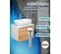 Комплект для ванной Bauedge 4 предмета (Тумба подвесная Bau Blackwood 60 + Раковина BAU 60x42, с отв. под см-ль + Смеситель Hotel Still, выпуск белый) BD2537 5
