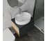 Комплект для ванной Bauedge 4 предмета (Тумба подвесная Bau Blackwood 60 графит + Раковина BAU 51x41, с отв. под см-ль + Смеситель Dream, выпуск белый) BD2688 10