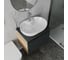Комплект для ванной Bauedge 4 предмета (тумба подвесная Bau Blackwood 60 графит + раковина BAU 60x42, с отв. под см-ль + смеситель Dream, выпуск белый) BD2704 10
