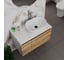 Комплект для ванной Bauedge 4 предмета (Тумба подвесная Bau Blackwood 80 + Раковина BAU 48x34 + Смеситель высокий Hotel Still, нерж. сталь, выпуск черный) BD2550 10
