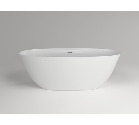 Ванна отдельностоящая с интегрированным переливом Plumberia Selection VELOMA белая матовая 170BO