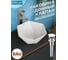 Раковина накладная на столешницу Bauedge BAU Crystal 40x40, белая + выпуск клик-клак, белый BH1191 1
