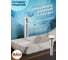 Раковина прямоугольная накладная Bauedge BAU Hotel 51x39, мрамор + выпуск клик-клак, белый BH1171 2