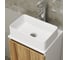 Раковина прямоугольная накладная Bauedge BAU Hotel mini 37x23, белая + выпуск клик-клак, хром BH1083 5