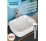Раковина прямоугольная накладная Bauedge BAU Stil Pro 50x40, белая + выпуск клик-клак, белый BD2421 2