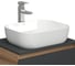 Раковина прямоугольная накладная Bauedge BAU Stil Pro 50x40, белая + выпуск клик-клак, хром BD2418 7