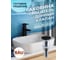 Раковина прямоугольная накладная со смесителем и выпуском Bauedge BAU Stil (Pro 50x40, белая + смеситель Hotel Black, черный, выпуск клик-клак черный) BD2426 2