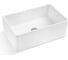 Раковина накладная прямоугольная со смесителем Bauedge BAU Stil Hotel mini (37x23, белая + смеситель Hotel Still, нержавеющая сталь) BH1079 6