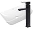 Раковина накладная со смесителем Bauedge BAU Spectrum mini (47x24, белая + смеситель высокий Hotel Black, черный) BH1090 1