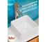 Раковина накладная со смесителем Bauedge BAU Mini (квадратная 24x24 белая + смеситель для раковины высокий Diadonna Dream, латунь, хром) BH1023 2