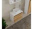 Раковина накладная со смесителем Bauedge BAU Mini (квадратная 24x24 белая + смеситель для раковины высокий Diadonna Dream, латунь, хром) BH1023 6