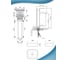 Раковина прямоугольная накладная со смесителем и выпуском Bauedge BAU Stil (Pro 50x40, белая + смеситель Hotel Still, нер. сталь, выпуск клик-клак хром) BD2422 6