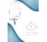 Раковина накладная со смесителем Bauedge BAU Triangle (59x39, белая + смеситель для раковины высокий Hotel Still, нержавеющая сталь) BH1047 6