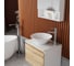Раковина накладная на столешницу со смесителем и выпуском Bauedge BAU Dream (D43, белая + смеситель Hotel Still, нер. сталь, выпуск клик-клак черный) BH1154 6