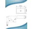 Раковина накладная прямоугольная со смесителем Bauedge BAU Cerama Mini (33x28, с отверстием, белая + смеситель Dream, нержавеющая сталь) BH1253 5
