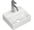 Раковина накладная прямоугольная со смесителем Bauedge BAU Cerama Mini (33x28, с отверстием, белая + смеситель Dream, нержавеющая сталь) BH1253 6