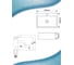 Раковина накладная прямоугольная со смесителем Bauedge BAU Cerama Mini (33x28, с отверстием, белая + смеситель Dream Black, черный) BH1254 5