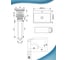 Раковина прямоугольная накладная со смесителем и выпуском Bauedge BAU Cerama Mini (33x28 + смеситель Dream, нержавеющая сталь, выпуск) BH1263 6