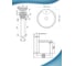 Раковина накладная со смесителем и выпуском Bauedge BAU Element Cristal (D40, с отверстием, белая + смеситель Hotel Black, выпуск клик-клак черный) YBD2469 6
