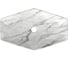 Раковина накладная на столешницу Bauedge BAU Crystal 64x40, мрамор, смеситель для раковины высокий Hotel Black, черный, выпуск клик клак, черный YBD2456 8