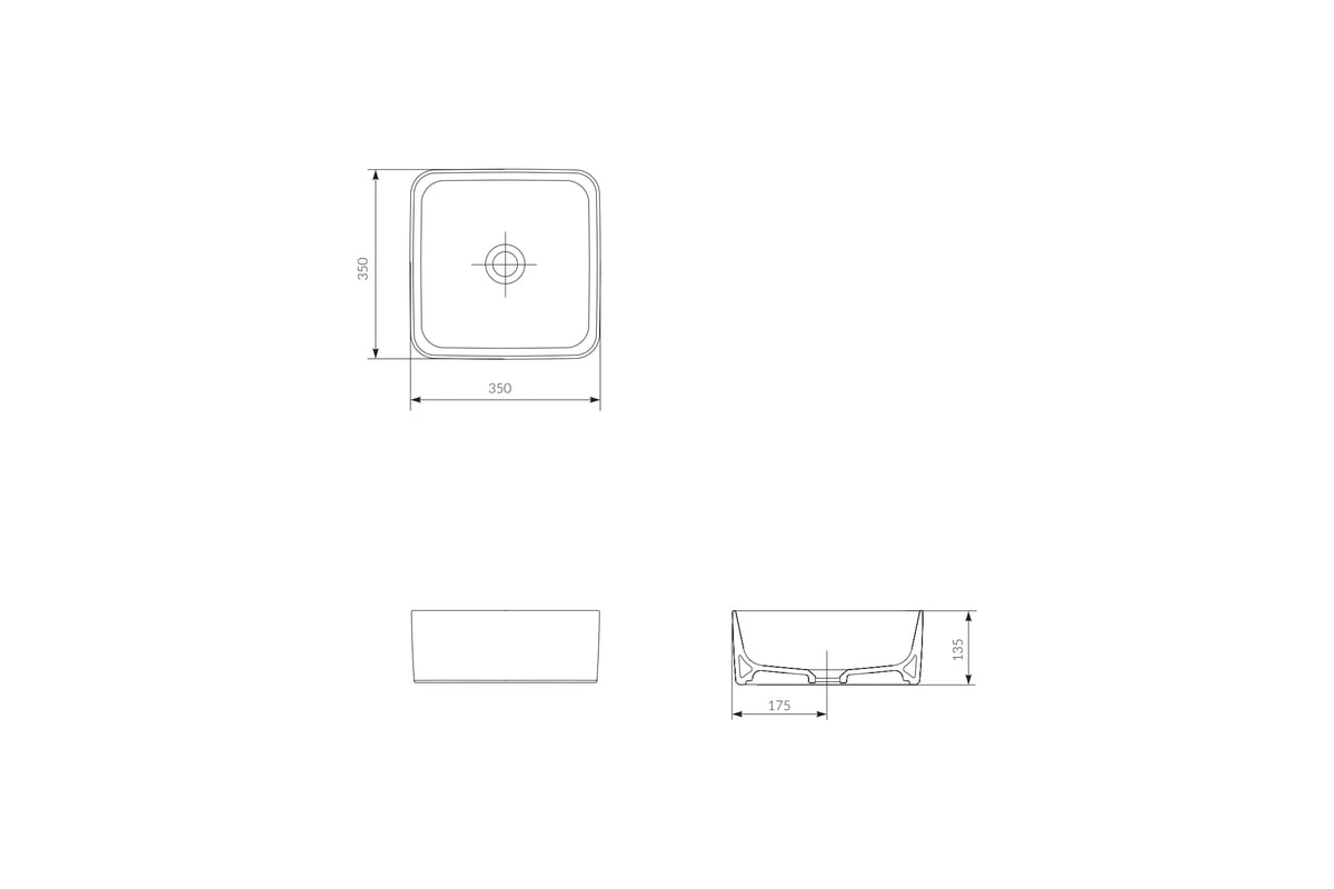 Crea square. Умывальник Cersanit crea 35.