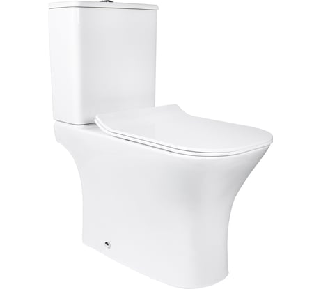 Унитаз-компакт безободковый BOND с сиденьем микролифт Куб F07-00