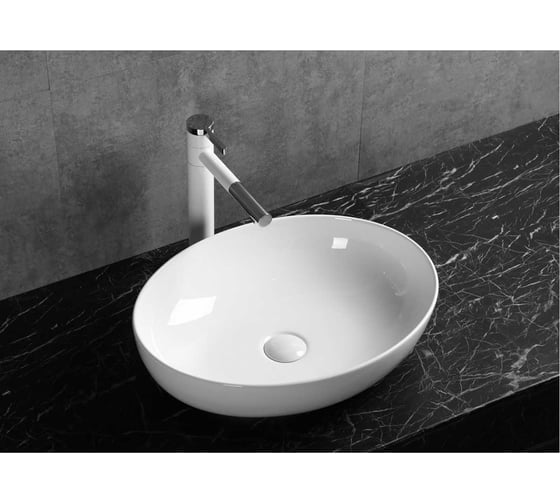 Раковина накладная Cerutti SPA 51 см, белая 9596