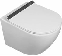 Унитаз подвесной Cerutti SPA SELLA Aria Tornado Plus безободковый, с сиденьем микролифт 9956