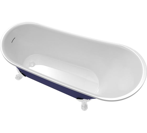 Ванна акриловая отдельно стоящая Teymi Iva 162x69x76 см, синяя матовая T130121 ЦБ-00268808