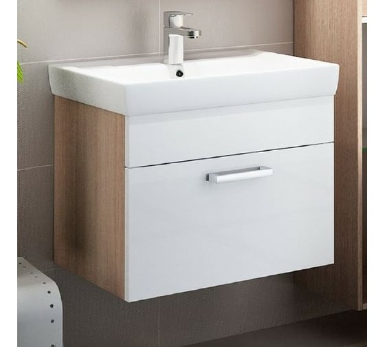 Тумба с умывальником для ванной комнаты IDDIS Mirro 60 см MIR60W0i95K