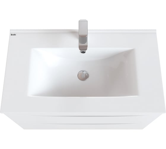 Тумба с умывальником IDDIS Cloud подвесная, 80 см, белая CLO80W0i95K