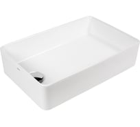 Раковина накладная прямоугольная BOND 51,5х33,5х11,5см керамическая белая S67-500