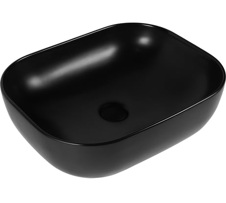 Раковина накладная прямоугольная BOND 50x40x14,5см керамическая черная S61-508