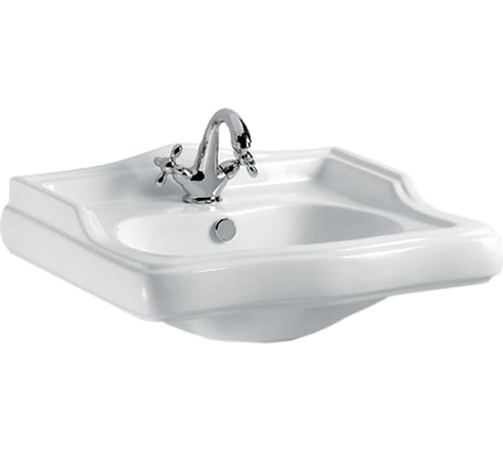 Раковина тюльпана Veragio OLD ITALY 61 см, белая, керамика VR.OLD-3194.BI