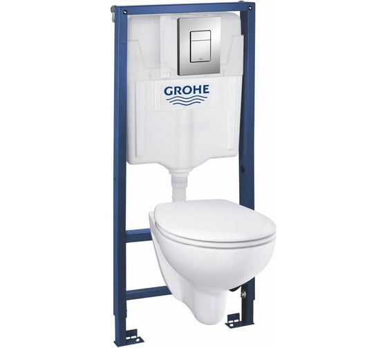 Монтажный элемент GROHE Solido Lecico Bau Ceramic, 5 в 1 с подвесным унитазом , 00000069532 1
