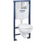 Монтажный элемент GROHE Solido Lecico Bau Ceramic, 5 в 1 с подвесным унитазом , 00000069532 1