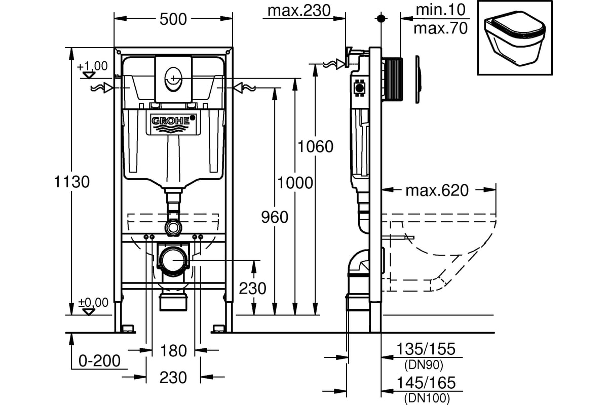 Монтажный элемент GROHE Rapid SL 38750001 00000042129 - выгодная цена ...