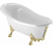 Ванна Veragio Gialetta 170x81x74 см, на лапах Leone standart, слив-перелив, золото 26932