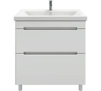 Тумба напольная Sanstar Адель 80 с раковиной Como 80 (комплект) для ванной комнаты, белая 170.1-1.4.1.ККОМ 32260350