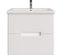 Тумба подвесная Sanstar Ориана 50 с раковиной Como 50 (комплект) для ванной комнаты белая 369.1-1.4.1.ККОМ