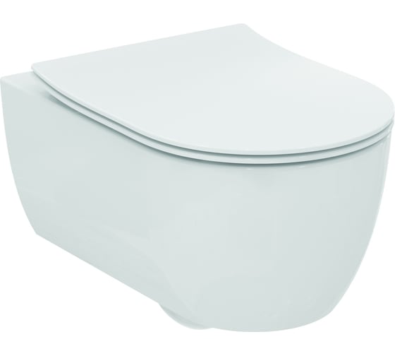 Подвесной унитаз Ideal Standard T374901 BLEND CURVE с технологией смыва AquaBlade, глубокий смыв, с крепежом TT0293963 Ideal Standard 00072981