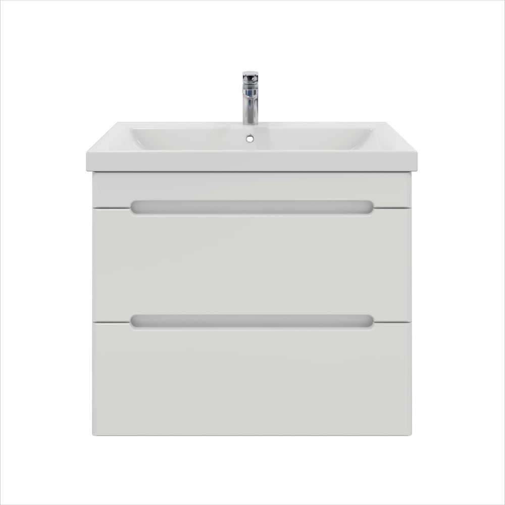 Тумба подвесная Sanstar Адель 80 с раковиной Como 80 (комплект) для ...