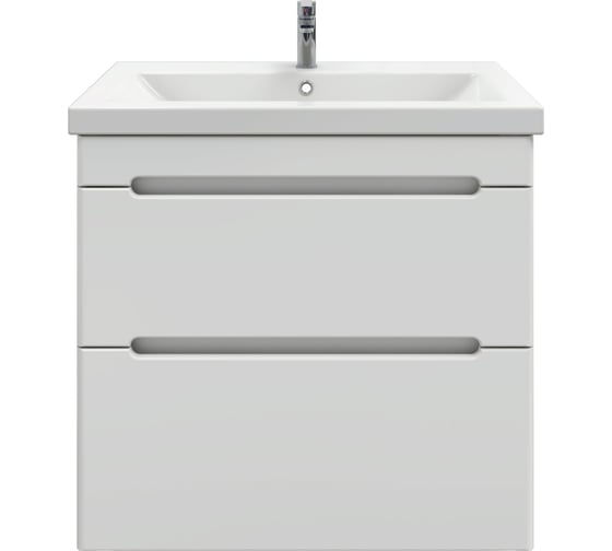 Тумба подвесная Sanstar Адель 70 с раковиной Como 70 (комплект) для ванной комнаты, белая 172.1-1.4.1.ККОМ 32260134