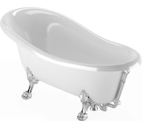 Ванна Veragio Gialetta 170x81x74 см, на лапах Leone standart, слив-перелив, хром 26931
