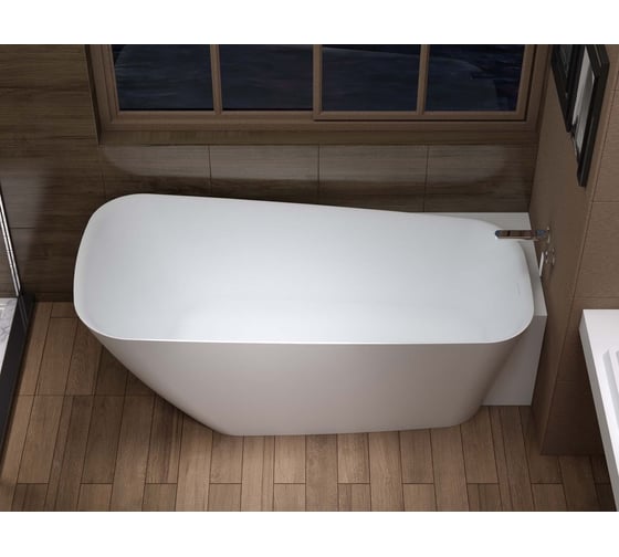 Ванна из искусственного камня NS Bath NSB-16805 PM матовая, правая 1276