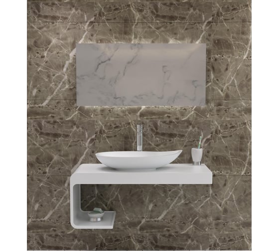 Раковина из искусственного камня NS Bath NST-6538G глянцевая 1214