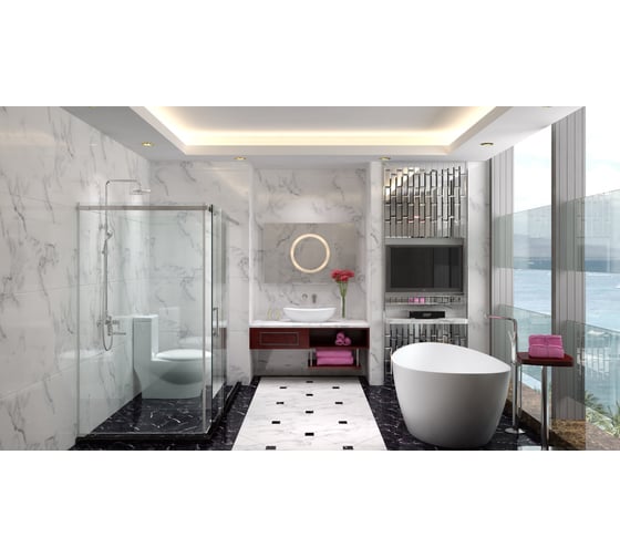 Ванна из искусственного камня NS Bath NSB-18901G глянцевая 12122